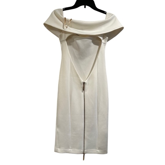 BRONX & BANCO White/Ivory Montreal Mini Off Shoulder Cut Out Back US 2 - AU/UK 6 - Picture 5 of 16